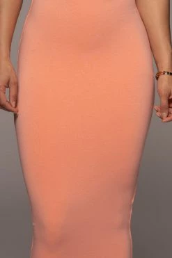 JLUXLABEL PEACH LEILAH MIDI SKIRT NEW ARRIVALS