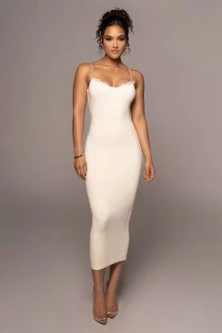 JLUXLABEL BUTTERCREAM COLETTE MIDI DRESS NEW ARRIVALS
