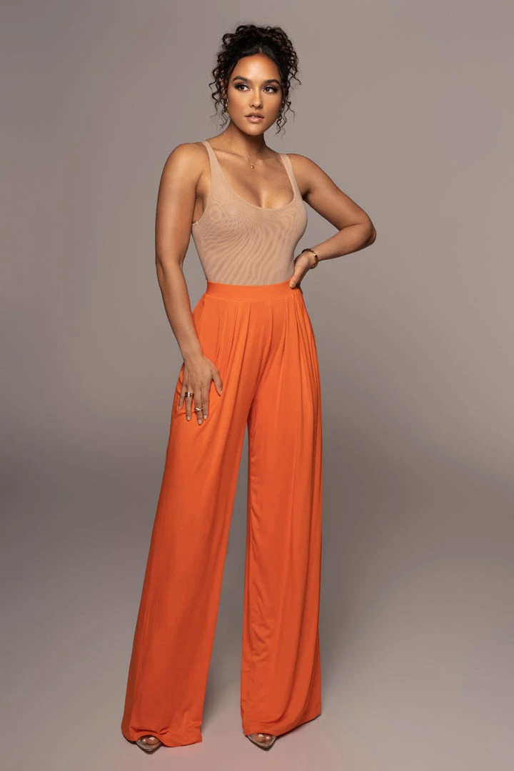 JLUXLABEL TANGERINE DEVYN WIDE LEG PANTS NEW ARRIVALS 5 JLUXLABEL TANGERINE DEVYN WIDE LEG PANTS NEW ARRIVALS