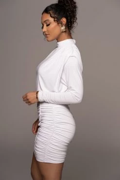 JLUXLABEL Ivory Billie Mini Dress NEW ARRIVALS