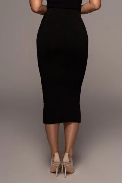 JLUXLABEL NOIR LEILAH MIDI SKIRT 20 JLUXLABEL NOIR LEILAH MIDI SKIRT