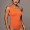 JLUXLABEL TANGERINE SAMERA ONE SHOULDER BODYSUIT 2 JLUXLABEL TANGERINE SAMERA ONE SHOULDER BODYSUIT