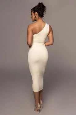 JLUXLABEL BUTTERCREAM LEILAH MIDI SKIRT