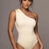 JLUXLABEL BUTTERCREAM SAMERA ONE SHOULDER BODYSUIT NEW ARRIVALS 2 JLUXLABEL BUTTERCREAM SAMERA ONE SHOULDER BODYSUIT NEW ARRIVALS