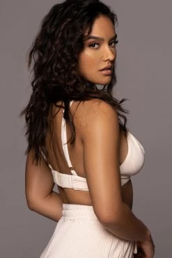 JLUXLABEL NEW ARRIVALS BUTTERCREAM GOING STEADY BRALETTE TOP 41 JLUXLABEL NEW ARRIVALS BUTTERCREAM GOING STEADY BRALETTE TOP