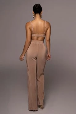 JLUXLABEL BEIGE VERIA DRAWSTRING PANTS