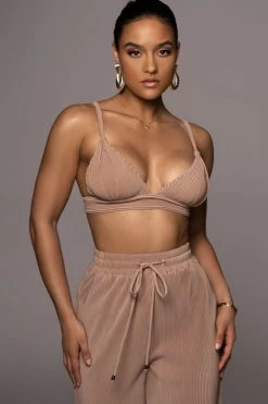 JLUXLABEL BEIGE GOING STEADY BRALETTE TOP NEW ARRIVALS