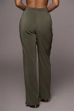 JLUXLABEL OLIVE VERIA DRAWSTRING PANTS NEW ARRIVALS