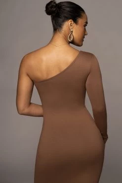 JLUXLABEL PECAN FAIRA KEYHOLE DRESS