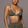 JLUXLABEL OLIVE GOING STEADY BRALETTE TOP NEW ARRIVALS