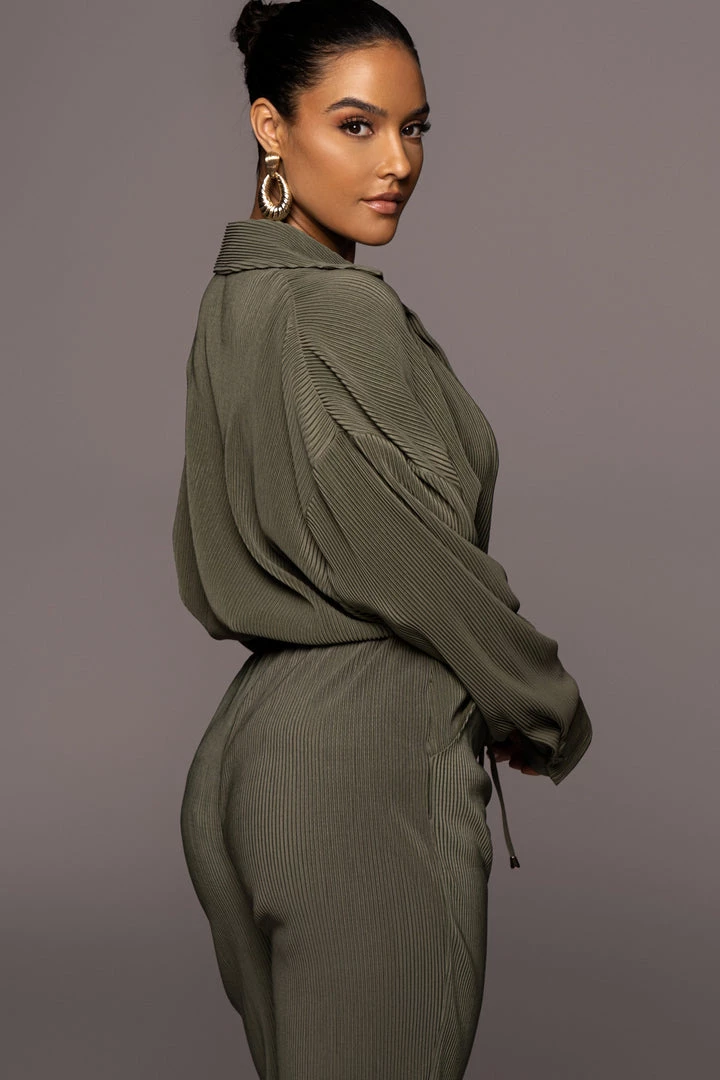 JLUXLABEL OLIVE DINA BUTTON DOWN TOP 12 JLUXLABEL OLIVE DINA BUTTON DOWN TOP