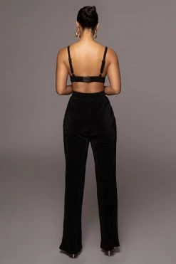 JLUXLABEL NOIR VERIA DRAWSTRING PANTS NEW ARRIVALS