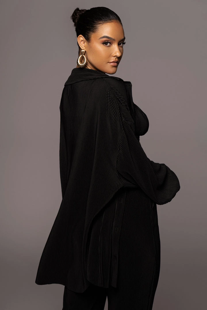 JLUXLABEL NOIR DINA BUTTON DOWN TOP 9 JLUXLABEL NOIR DINA BUTTON DOWN TOP