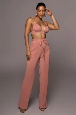 JLUXLABEL MAUVE VERIA DRAWSTRING PANTS