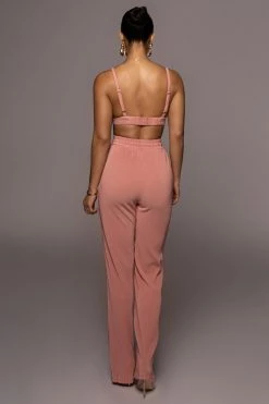 JLUXLABEL MAUVE VERIA DRAWSTRING PANTS