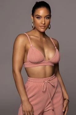 JLUXLABEL NEW ARRIVALS MAUVE GOING STEADY BRALETTE TOP