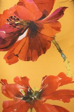 JLUXLABEL YELLOW FLORAL CORA MIDI DRESS NEW ARRIVALS