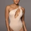 JLUXLABEL CREAM PRISCILLA KEYHOLE BODYSUIT NEW ARRIVALS