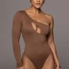 JLUXLABEL PECAN DARLA KEYHOLE BODYSUIT 2 JLUXLABEL PECAN DARLA KEYHOLE BODYSUIT