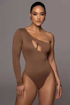 JLUXLABEL PECAN DARLA KEYHOLE BODYSUIT