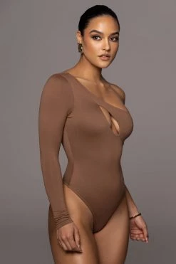 JLUXLABEL PECAN DARLA KEYHOLE BODYSUIT