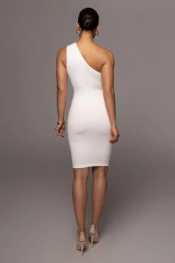 JLUXLABEL WHITE JOANNA KEYHOLE DRESS NEW ARRIVALS