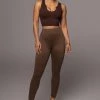 JLUXLABEL JLUXBASIX Chocolate Soft Leggings NEW ARRIVALS 1 JLUXLABEL JLUXBASIX Chocolate Soft Leggings NEW ARRIVALS