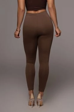 JLUXLABEL JLUXBASIX Chocolate Soft Leggings NEW ARRIVALS