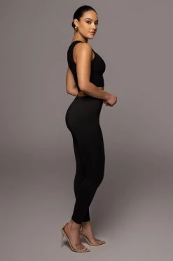 JLUXLABEL JLUXBASIX Black Soft Leggings NEW ARRIVALS