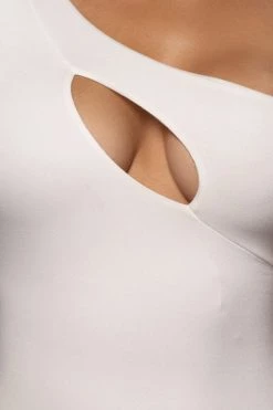 JLUXLABEL SALE WHITE DARLA KEYHOLE BODYSUIT