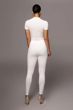 JLUXLABEL JLUXBASIX White Soft Leggings NEW ARRIVALS