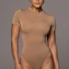 JLUXLABEL JLUXBASIX TAN IDEAL BODYSUIT NEW ARRIVALS