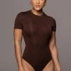 JLUXLABEL JLUXBASIX CHOCOLATE IDEAL BODYSUIT NEW ARRIVALS