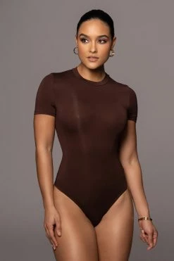 JLUXLABEL JLUXBASIX CHOCOLATE IDEAL BODYSUIT NEW ARRIVALS