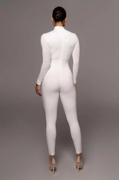 JLUXLABEL JLUXBASIX WHITE RAISA JUMPSUIT SALE