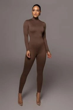 JLUXLABEL JLUXBASIX CHOCOLATE RAISA JUMPSUIT SALE