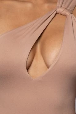 JLUXLABEL NEW ARRIVALS FRAPPE PRISCILLA KEYHOLE BODYSUIT