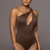 JLUXLABEL NEW ARRIVALS CHOCOLATE PRISCILLA KEYHOLE BODYSUIT