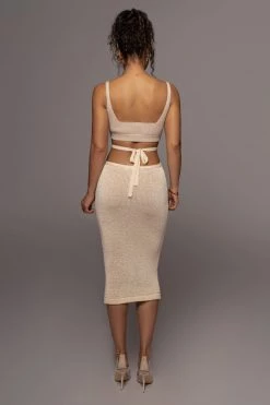 JLUXLABEL NEW ARRIVALS CREAM BEATRIX MIDI SKIRT 20 JLUXLABEL NEW ARRIVALS CREAM BEATRIX MIDI SKIRT