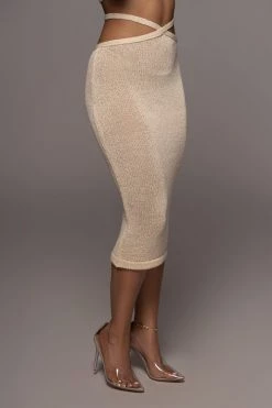 JLUXLABEL NEW ARRIVALS CREAM BEATRIX MIDI SKIRT 18 JLUXLABEL NEW ARRIVALS CREAM BEATRIX MIDI SKIRT