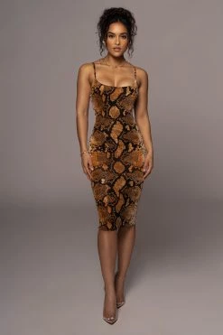 JLUXLABEL COBRA MEADOW MIDI DRESS NEW ARRIVALS