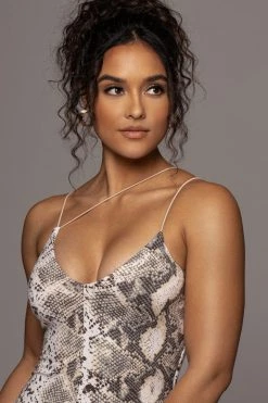 JLUXLABEL COBRA SYLVIA DIAGONAL STRAP DRESS NEW ARRIVALS