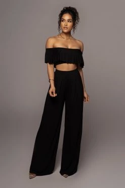 JLUXLABEL NEW ARRIVALS BLACK CLOSE TO YOU SET