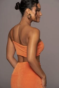 JLUXLABEL ORANGE HERE TO STAY SLINKY SKIRT SET 15 JLUXLABEL ORANGE HERE TO STAY SLINKY SKIRT SET