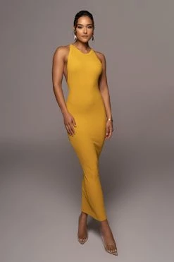 JLUXLABEL MUSTARD SOUL SEARCHING DRESS