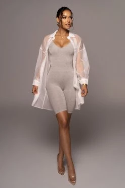 JLUXLABEL BODYBASIX GREY TENLEY BIKER SHORTS NEW ARRIVALS