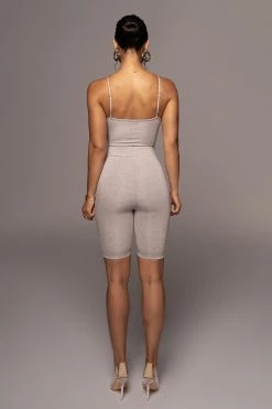 JLUXLABEL BODYBASIX GREY BEE V-NECK BODYSUIT NEW ARRIVALS 16 JLUXLABEL BODYBASIX GREY BEE V-NECK BODYSUIT NEW ARRIVALS