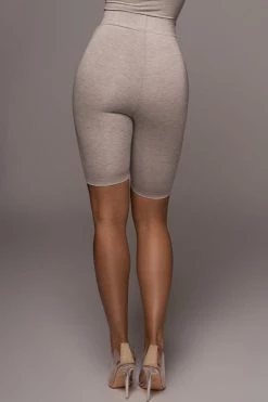 JLUXLABEL BODYBASIX GREY TENLEY BIKER SHORTS NEW ARRIVALS