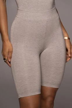 JLUXLABEL BODYBASIX GREY TENLEY BIKER SHORTS NEW ARRIVALS