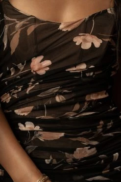 JLUXLABEL BLACK FULL BLOOM CORSET